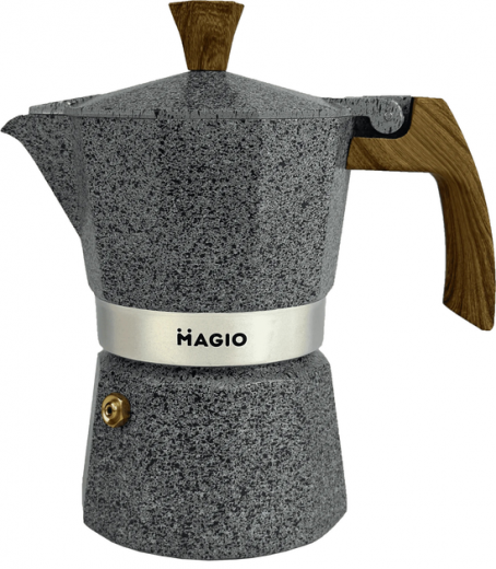 Гейзерная кофеварка Magio MG-1010 150 мл (MG-1010) - фото - интернет-магазин электроники и бытовой техники TTT