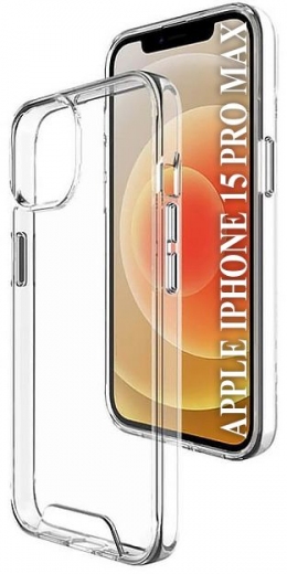 Панель BeCover Space Case для Apple iPhone 15 Pro Max (709939) Transparancy - фото - інтернет-магазин електроніки та побутової техніки TTT