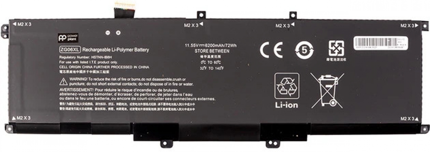 Акумулятор PowerPlant для HP ZBook Studio X360 G5 (ZG06XL) 11.55V 6200mAh (NB462353) - фото - інтернет-магазин електроніки та побутової техніки TTT