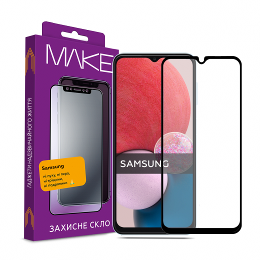 Захисне скло Make Full Cover для Samsung M14 (MGF-SM14) - фото Захисне скло Make Full Cover для Samsung M14 (MGF-SM14) - фото - інтернет-магазин електроніки та побутової техніки TTT