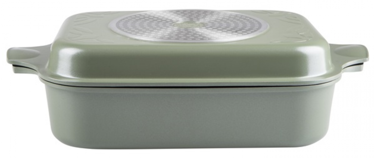 Гусятница Ringel Zitrone Olive 34x24x13.5 см 6+3 л (RG-2108-34/OL) - фото Гусятница Ringel Zitrone Olive 34x24x13.5 см 6+3 л (RG-2108-34/OL) - фото - интернет-магазин электроники и бытовой техники TTT