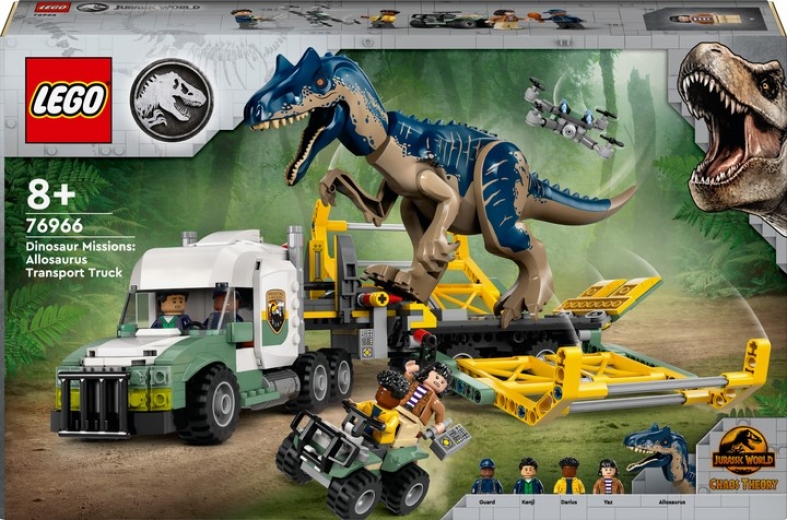 Конструктор LEGO Jurassic World Місії динозаврів: Вантажівка для перевезення алозавра 588 деталей (76966) - фото - інтернет-магазин електроніки та побутової техніки TTT