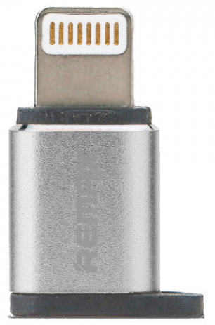 Адаптер Remax RA-USB2 micro-lightning Silver - фото - интернет-магазин электроники и бытовой техники TTT