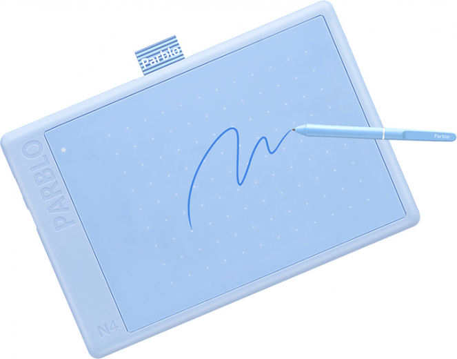 Графический планшет Parblo Ninos N4 Blue - фото Графический планшет Parblo Ninos N4 Blue - фото - интернет-магазин электроники и бытовой техники TTT