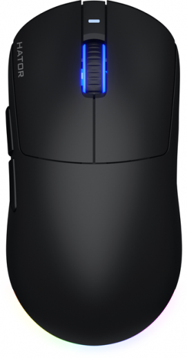Миша HATOR Quasar 3 Wireless (HTM730) Black  - фото - інтернет-магазин електроніки та побутової техніки TTT
