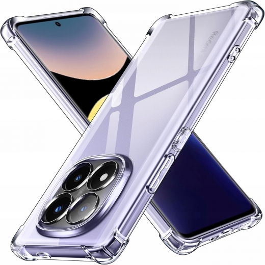 Панель BeCover Anti-Shock для Xiaomi Redmi Note 14 Pro 4G (713036) Clear - фото - интернет-магазин электроники и бытовой техники TTT