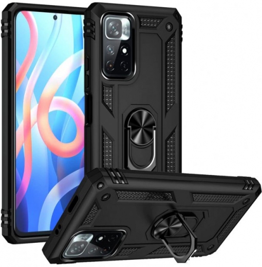 Панель BeCover Military для Poco M4 Pro 5G / Redmi Note 11T 5G (707120) Black - фото - інтернет-магазин електроніки та побутової техніки TTT