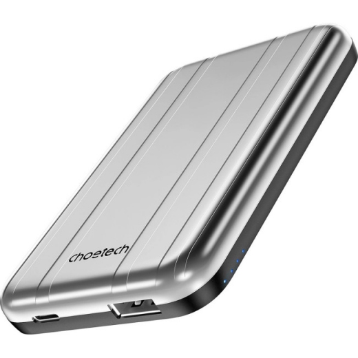 УМБ Choetech B655 MagSafe 5000 mAh 10W Silver - фото - інтернет-магазин електроніки та побутової техніки TTT