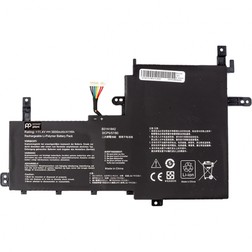 Аккумулятор PowerPlant для Asus VivoBook S15 (B31N1842) 11.4V 3600mAh (NB431977) - фото - интернет-магазин электроники и бытовой техники TTT