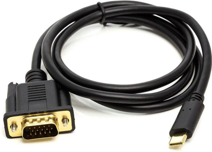 Кабель PowerPlant USB Type-C 3.1 (M) - VGA (M) 1 м (CA912117) - фото - інтернет-магазин електроніки та побутової техніки TTT