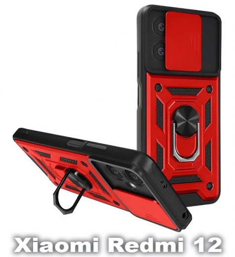 Панель BeCover Military для Xiaomi Redmi 12 (710013) Red - фото - інтернет-магазин електроніки та побутової техніки TTT