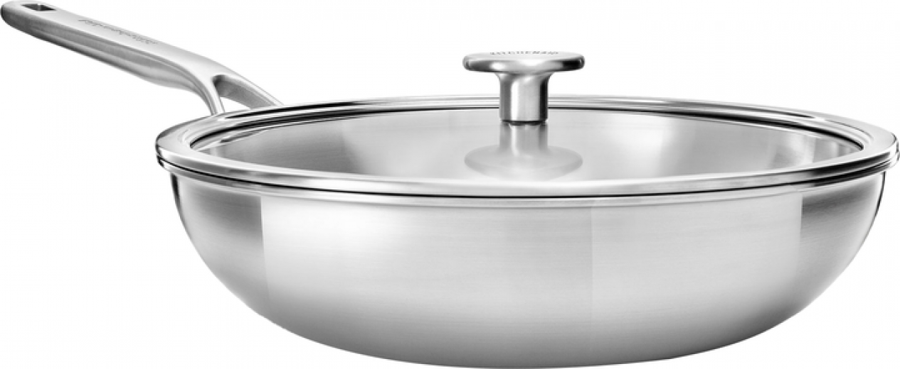 Вок KitchenAid MSS 28 см 3.5 л (CC003254-001) - фото Вок KitchenAid MSS 28 см 3.5 л (CC003254-001) - фото - інтернет-магазин електроніки та побутової техніки TTT