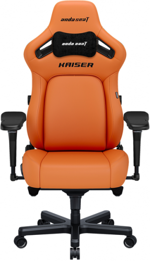 Кресло геймерское Anda Seat Kaiser 4 Size XL (AD12YDDC-XLL-20-O-PV/C) Orange Premium PVC  - фото - интернет-магазин электроники и бытовой техники TTT
