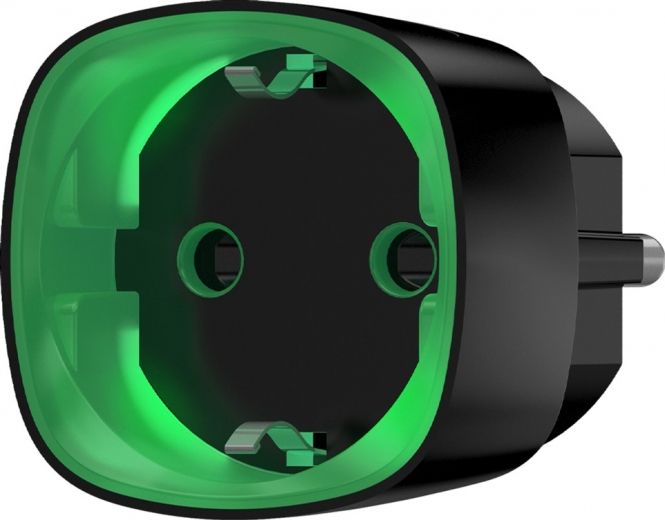 Радіокерована розумна розетка з лічильником енергоспоживання Ajax Socket (000012339) Black - фото - інтернет-магазин електроніки та побутової техніки TTT