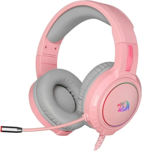 Наушники Redragon Mento RGB 3.5 мм Pink - фото - интернет-магазин электроники и бытовой техники TTT