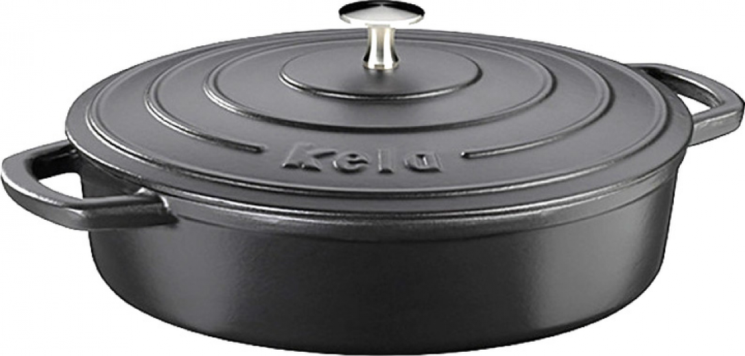 Сотейник Kela Calido чавунний з кришкою 28 см 3.2 л (12468K) - фото - інтернет-магазин електроніки та побутової техніки TTT