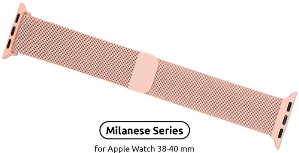 Ремешок Armorstandart Milanese Loop Band для Apple Watch All Series 38-40 mm (ARM55246) Pink - фото - интернет-магазин электроники и бытовой техники TTT