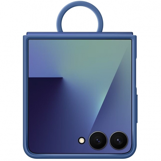 Панель Silicone Cover with Ring для Samsung Galaxy Flip 7 (EF-PF766TNEGUA) Navy - фото - інтернет-магазин електроніки та побутової техніки TTT