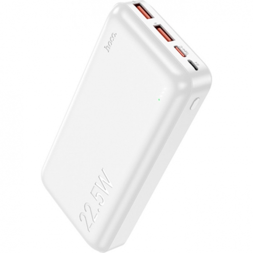 УМБ Hoco J101A Astute 20000mAh 22.5W PD/QC 2.0/QC 2.1/QC 3.0 White - фото - интернет-магазин электроники и бытовой техники TTT