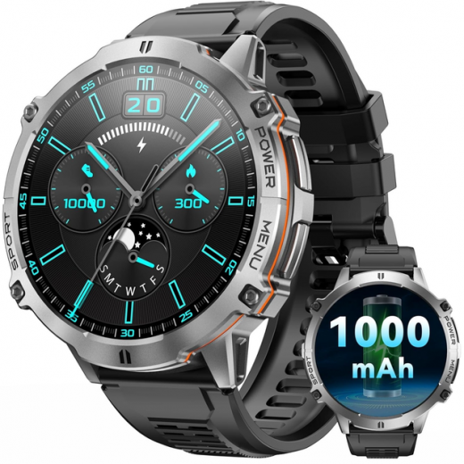 Смарт часы Oukitel BT13 Grey  - фото - интернет-магазин электроники и бытовой техники TTT