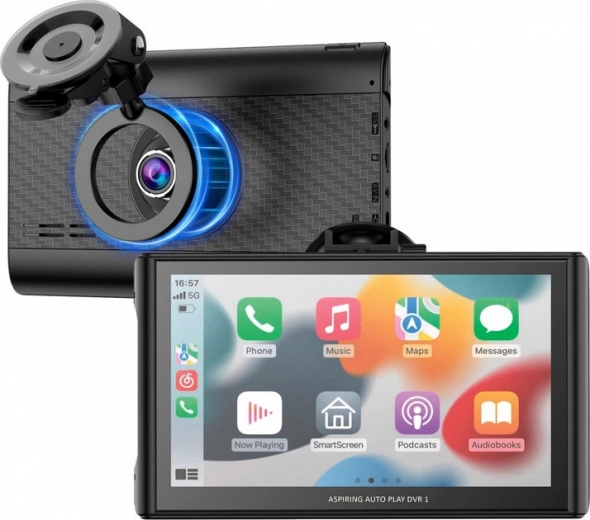 Автомобильный монитор Aspiring Auto Play DVR 1 Magnet CarPlay Android auto (DVR-S801) - фото - интернет-магазин электроники и бытовой техники TTT