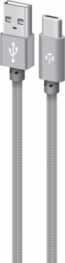Кабель Intaleo CBGNYT1 USB Type-C 1 м (1283126489136) Grey - фото - интернет-магазин электроники и бытовой техники TTT