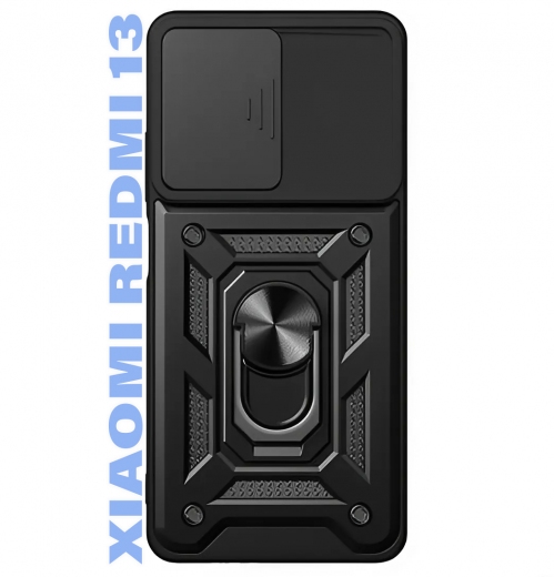 Панель BeCover Military для Xiaomi Redmi 13 (711551) Black - фото - интернет-магазин электроники и бытовой техники TTT