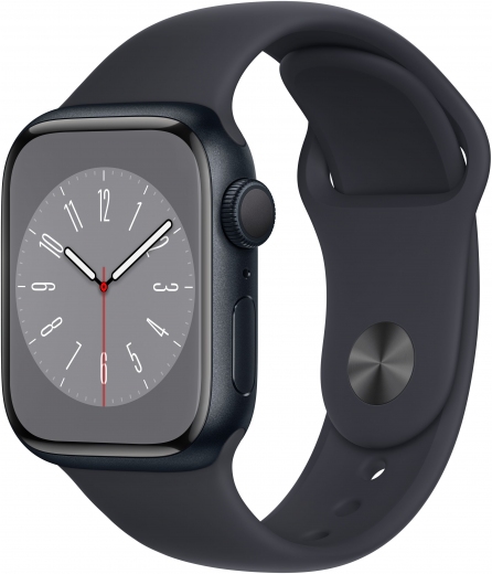 Apple Watch Series 8 GPS 41mm Midnight Aluminium Case with Midnight Sport Band (MNP53UL/A) - фото - интернет-магазин электроники и бытовой техники TTT
