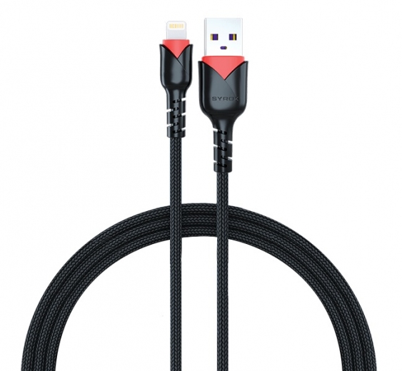Кабель Syrox C93 2.0A 1m Lightning Black - фото Кабель Syrox C93 2.0A 1m Lightning Black - фото - інтернет-магазин електроніки та побутової техніки TTT