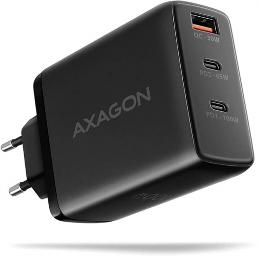 Мережевий зарядний пристрій Axagon 100W (ACU-DPQ100) Black  - фото - інтернет-магазин електроніки та побутової техніки TTT