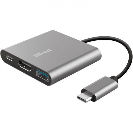 USB-хаб Trust Dalyx 3-in-1 Multiport USB-C Adapter (23772) - фото - интернет-магазин электроники и бытовой техники TTT