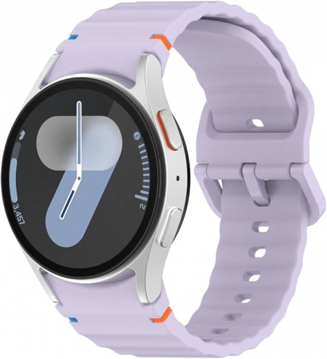 Ремінець BeCover Ribbed Tape для Samsung Galaxy Watch (20mm) 3 41mm/4/5/6/7 40-44mm (712048) Purple  - фото - інтернет-магазин електроніки та побутової техніки TTT