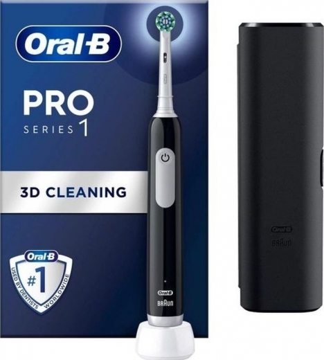 Электрическая зубная щетка Braun Oral-B PRO1 D305.513.3X Black - фото Электрическая зубная щетка Braun Oral-B PRO1 D305.513.3X Black - фото - интернет-магазин электроники и бытовой техники TTT