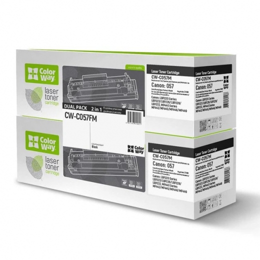 Картридж CW (CW-C057FM) Canon LBP223dw/226dw/228x/MF443dw/445dw/446x/449x (Canon 057) Dual Pack - фото - интернет-магазин электроники и бытовой техники TTT