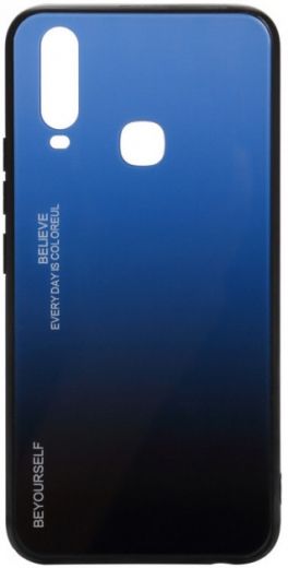 Панель BeCover Gradient Glass для Vivo Y15/Y17 (704040) Blue-Black - фото - інтернет-магазин електроніки та побутової техніки TTT