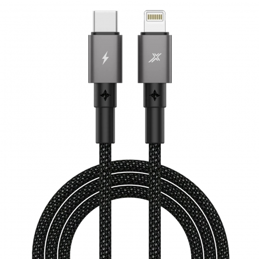 Кабель Grand-X TypeC-Lightning для быстрой зарядки iPhone 20W CL-08B Black - фото - интернет-магазин электроники и бытовой техники TTT