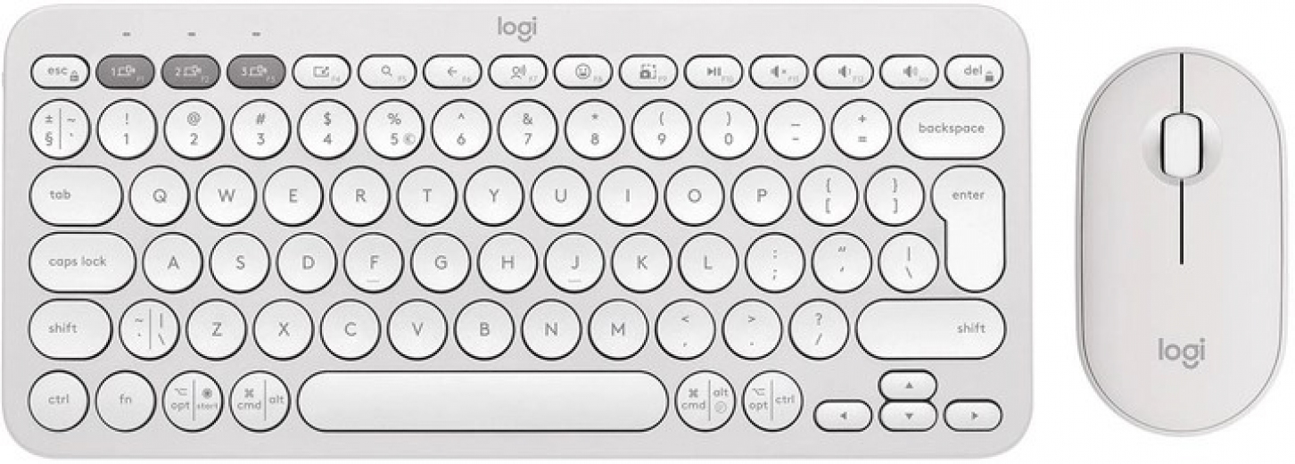 Комплект бездротовий Logitech Pebble 2 Combo Tonal  (920-012240) White UA - фото Комплект бездротовий Logitech Pebble 2 Combo Tonal  (920-012240) White UA - фото - інтернет-магазин електроніки та побутової техніки TTT