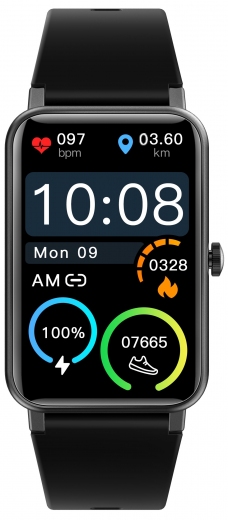 Смарт-годинник Globex Smart Watch Fit Black - фото - інтернет-магазин електроніки та побутової техніки TTT
