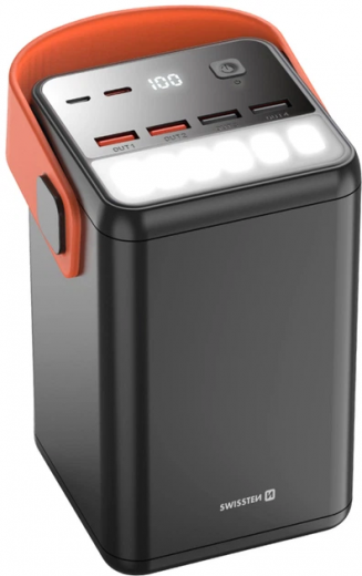 УМБ Swissten Power Line Bank For Laptop 60000 mAh 65W PD (8595217481299) Black - фото - интернет-магазин электроники и бытовой техники TTT