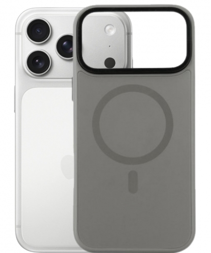 Панель BeCover FIBRA ArcLine Case with MagSafe для Apple iPhone 17 Pro Max (715389) Gray - фото - інтернет-магазин електроніки та побутової техніки TTT
