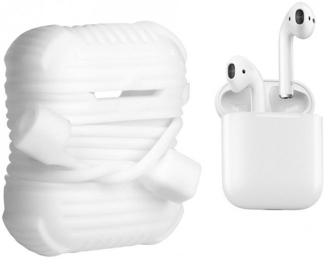 Чохол Armour i-Smile для Apple AirPods IPH1437 (702329) White - фото - інтернет-магазин електроніки та побутової техніки TTT