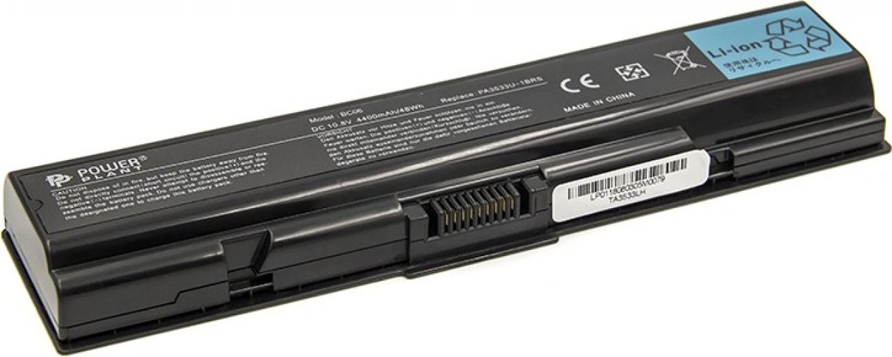 Аккумулятор PowerPlant для ноутбуков TOSHIBA Satellite A200 (PA3534U-1BRS, TA3533LH) 10.8V 4400mAh - фото - интернет-магазин электроники и бытовой техники TTT