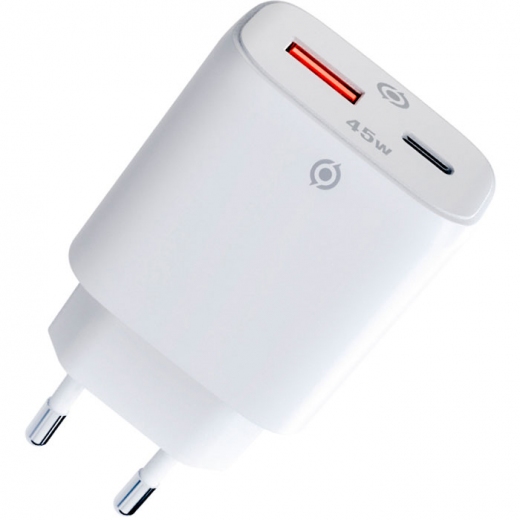 Мережевий зарядний пристрій Piko TC-PD452 USB Type-A QC3.0 USB Type-C PD3.0 45 Вт GaN (1283126597787) White - фото Мережевий зарядний пристрій Piko TC-PD452 USB Type-A QC3.0 USB Type-C PD3.0 45 Вт GaN (1283126597787) White - фото - інтернет-магазин електроніки та побутової техніки TTT