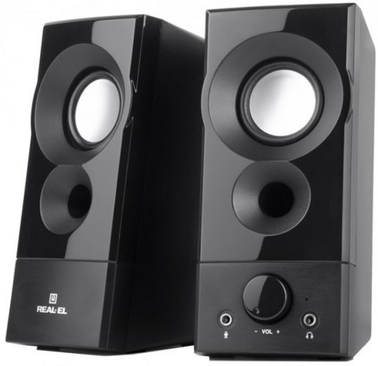 Акустична система Real-El S-90 (EL121100011) Black - фото - інтернет-магазин електроніки та побутової техніки TTT