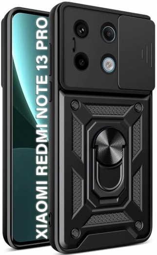 Панель BeCover Military для Xiaomi Redmi Note 13 Pro 5G (710693) Black - фото - інтернет-магазин електроніки та побутової техніки TTT