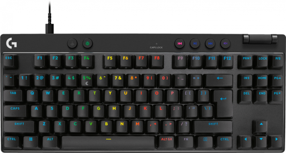 Клавіатура дротова Logitech G PRO X TKL RAPID Wired Gaming Linear USB (920-013233) Black  - фото Клавіатура дротова Logitech G PRO X TKL RAPID Wired Gaming Linear USB (920-013233) Black  - фото - інтернет-магазин електроніки та побутової техніки TTT