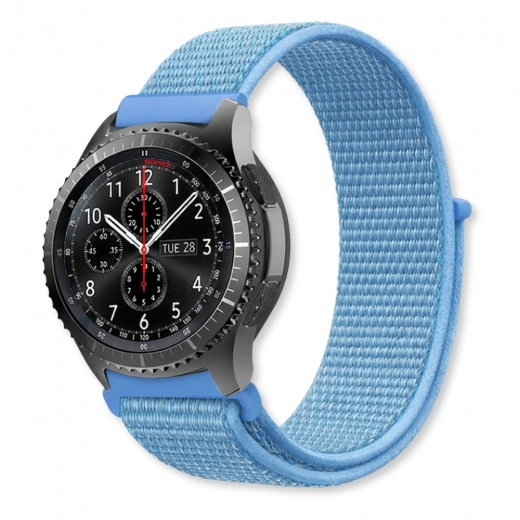 Ремешок BeCover Nylon Style для Garmin Vivoactive 3 / 3 Music / Vivomove HR / Vivomove (715000) Aqua Blue - фото - интернет-магазин электроники и бытовой техники TTT