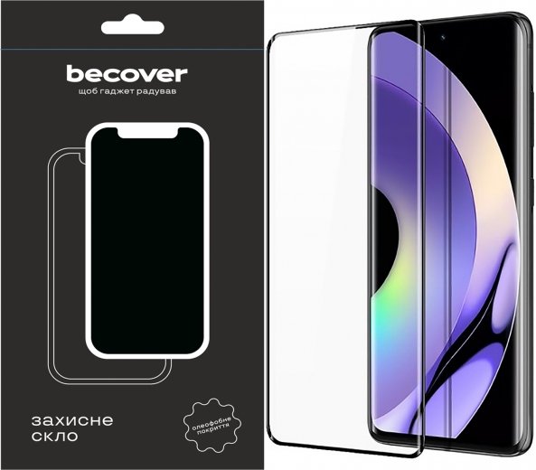 Захисне скло BeCover для Motorola Moto G52/G82 (709735) Black - фото - інтернет-магазин електроніки та побутової техніки TTT