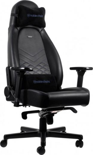 Кресло геймерское NOBLECHAIRS Icon (GAGC-088) Black/Blue - фото Кресло геймерское NOBLECHAIRS Icon (GAGC-088) Black/Blue - фото - интернет-магазин электроники и бытовой техники TTT