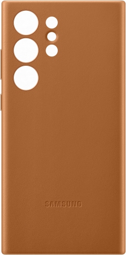 Панель Samsung Leather Cover для Samsung Galaxy S23 Ultra (EF-VS918LAEGRU) Camel - фото Панель Samsung Leather Cover для Samsung Galaxy S23 Ultra (EF-VS918LAEGRU) Camel - фото - інтернет-магазин електроніки та побутової техніки TTT